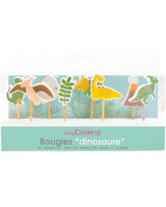 ScrapCooking Kaarsen Dino Set/8