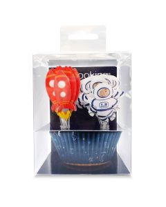 ScrapCooking Cupcakevormpjes & Toppers Ruimte Set/24