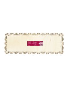 Scrapcooking Houten Plaat met Kant Rechthoek 36x13cm