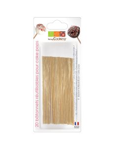 Scrapcooking Houten Cake Pop Stokjes 13cm pk/20