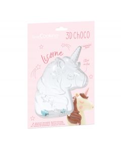 Scrapcooking 3D Chocolade Mal Unicorn