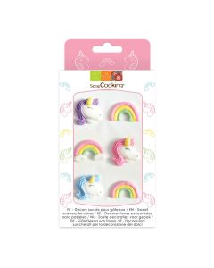 Scrapcooking Suikerdecoraties Unicorn Set/6