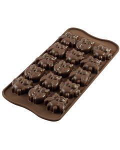 Silikomart Chocolate Mould Gufi Owls