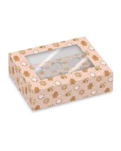 Simply Making Cupcake Box 6 - pk/2 - Peperkoek