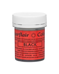 Sugarflair Eetbare Glitter Verf Zwart 35g