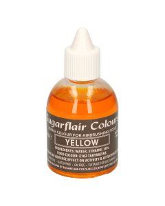 Sugarflair Airbrush Kleurstof Geel 60ml