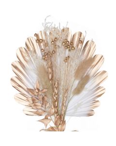 The Baked Studio Shell Palm Bouquets - Goud & Wit